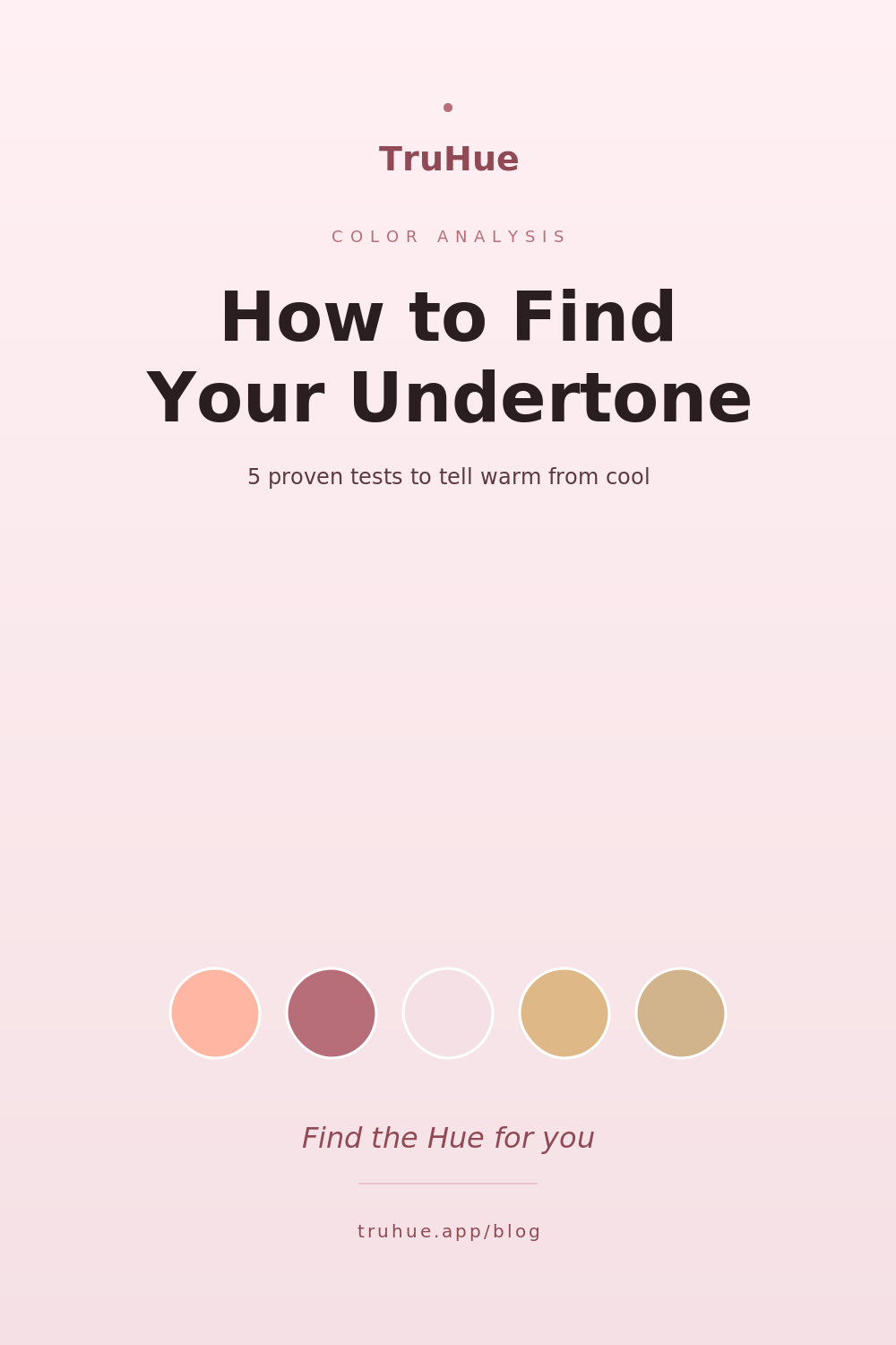Under Tones Tutorial How to Find Your Undertone: The Complete Guide | TruHue™