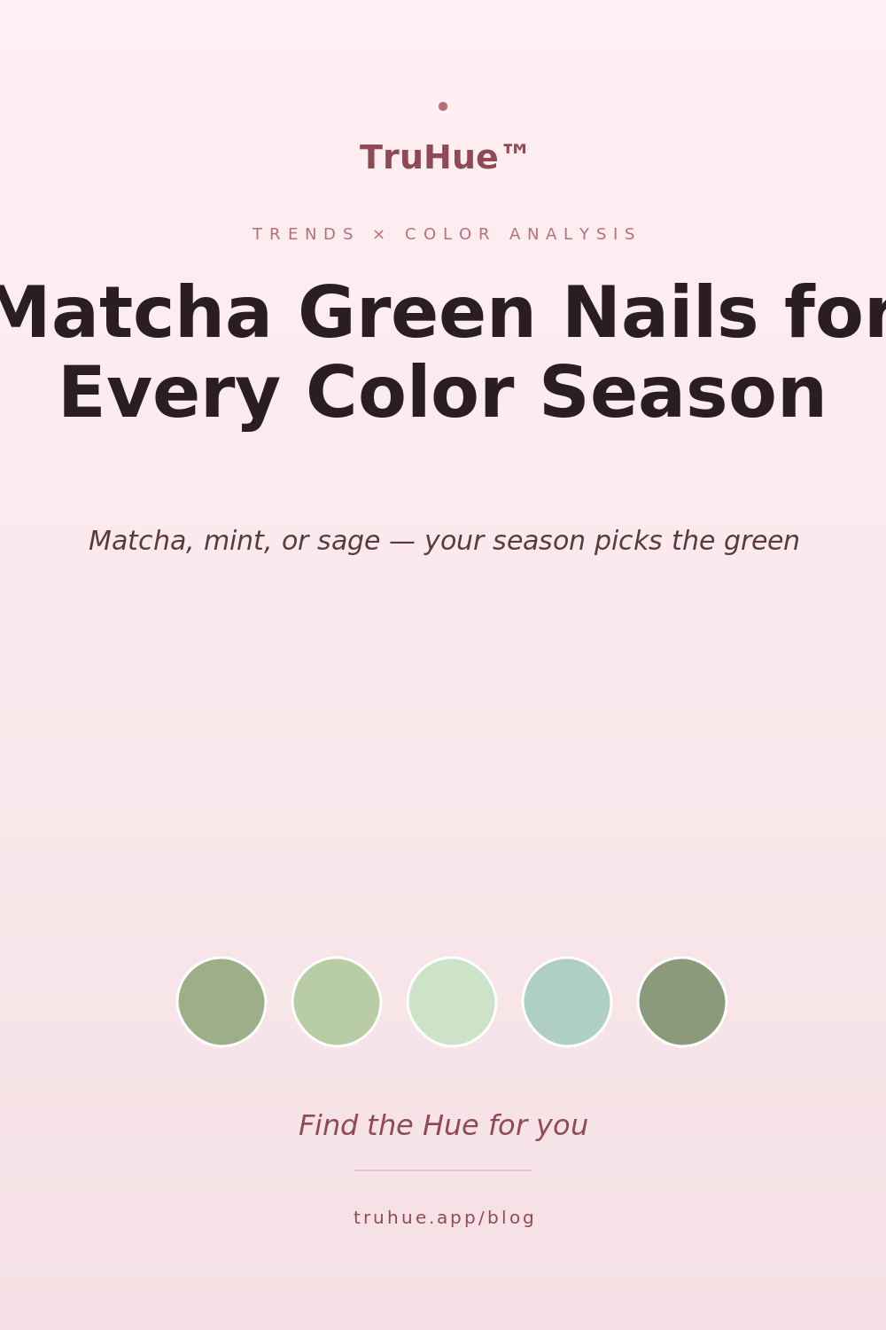 Matcha Green Nails by Color Season | TruHue